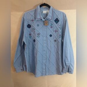 Napa Valley Blue Button-Up Shirt